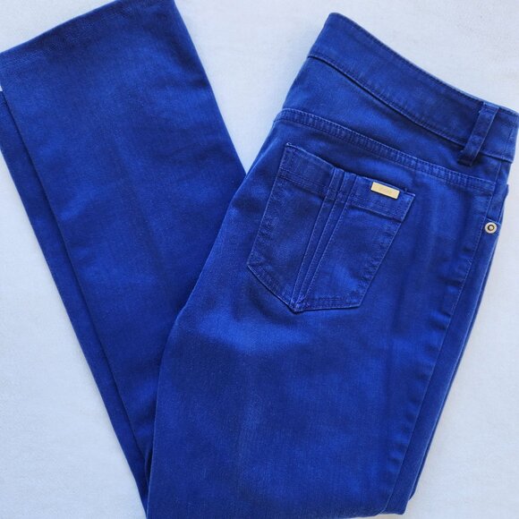 Chico's Denim - Chicos So Slimming Blue Mid-Rise Straight Leg Jeans Casual Pretty 1.5 Short
